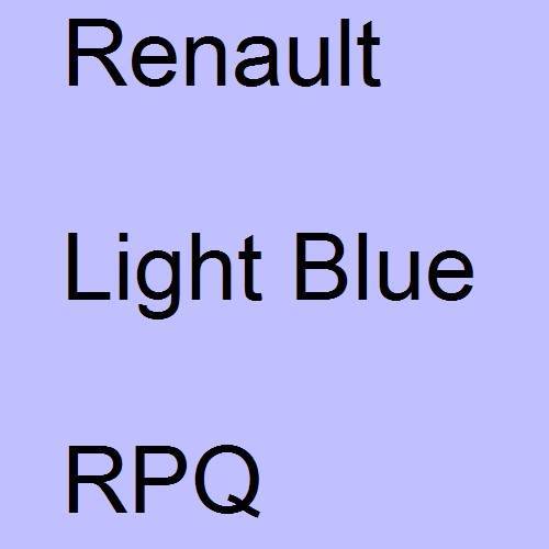 Renault, Light Blue, RPQ.